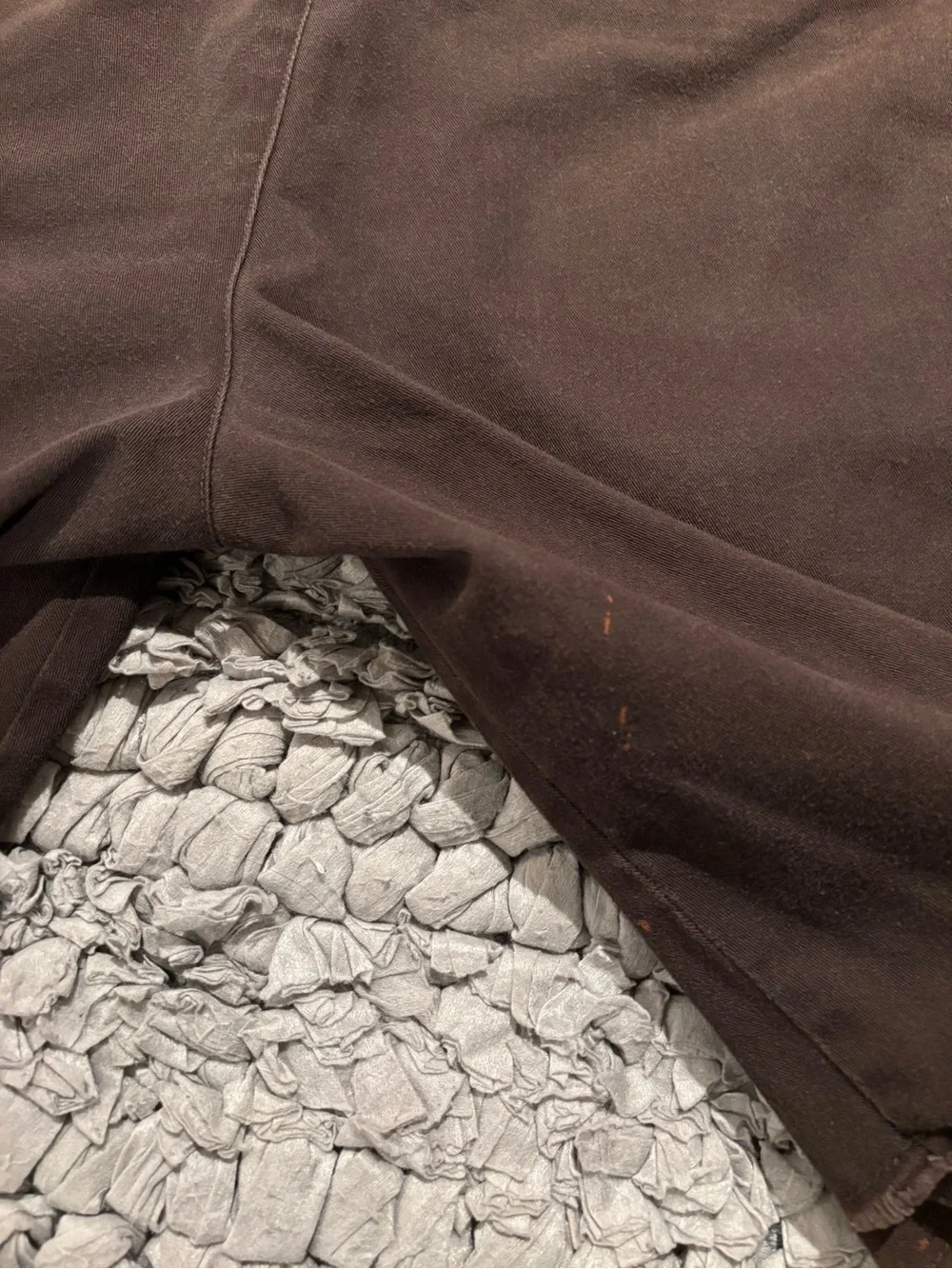 Men's Brown RVCA Skater Raw Hem Shorts